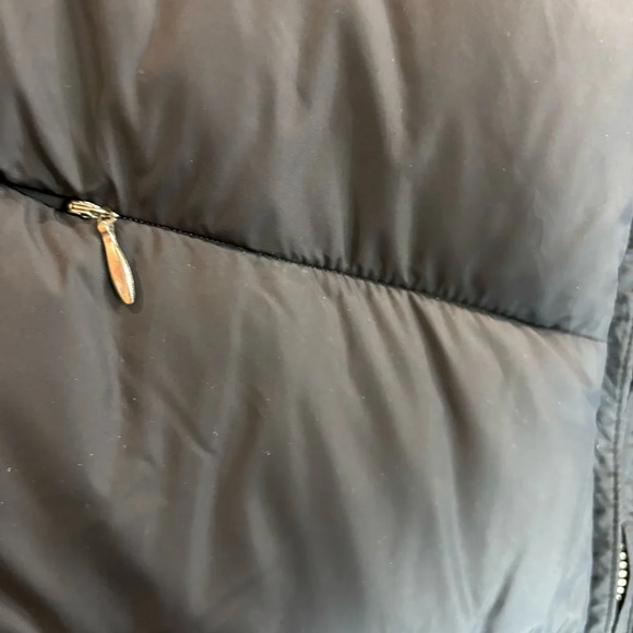 LAND’S END Sz XL Goose Down Many Pockets Funnel Neck Zipper Puffer  Coat Jacket - Picture 5 of 12